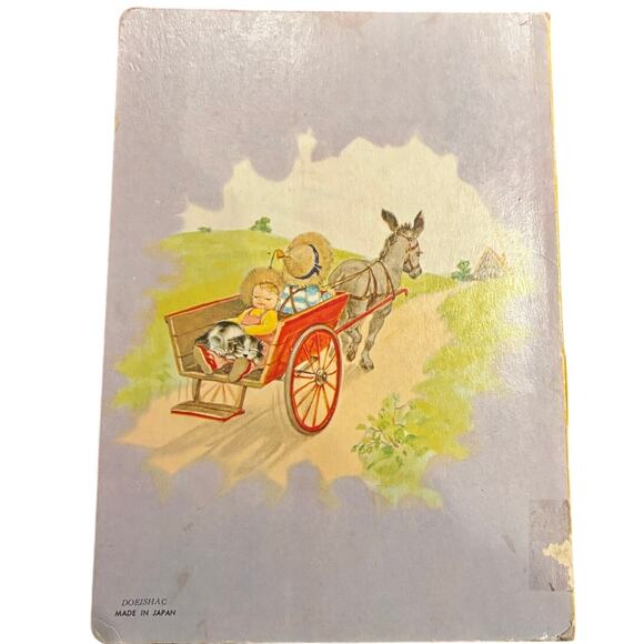 Vintage 1955 Oversized Board Book, My Happy Book On the Farm, Made in Japan - Picture 2 of 3